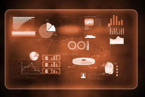 Futuristic technology interface Illustrazione stock