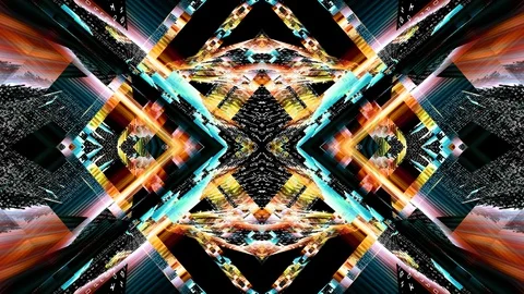 Futuristic Technology Kaleidoscope Stock Footage 95294793