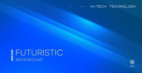 Futuristic technology lines background with light effect. Abstract design tem Illustrazione stock