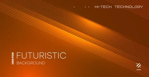 Futuristic technology lines background with light effect. Abstract design tem Illustrazione stock