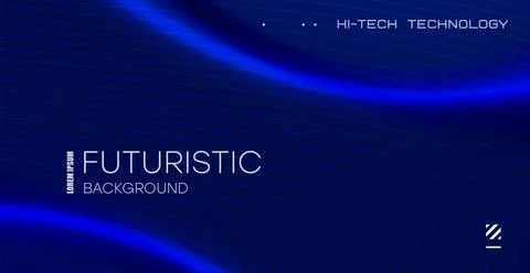 Futuristic technology lines background with light effect. Abstract design tem 스톡 일러스트