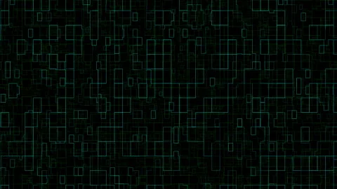Futuristic Technology with Lines of Data Transfer Digital Matrix Circuitry Stock Footage 347860419