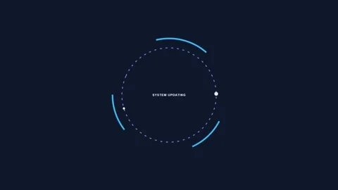 Futuristic Technology Loading Circle Animation. Stock Footage 337047094