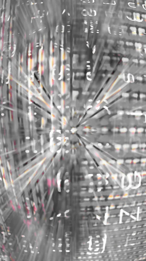 Futuristic Technology Loop: Digital Light Matrix Abstract Patterns Stock Footage 284472843