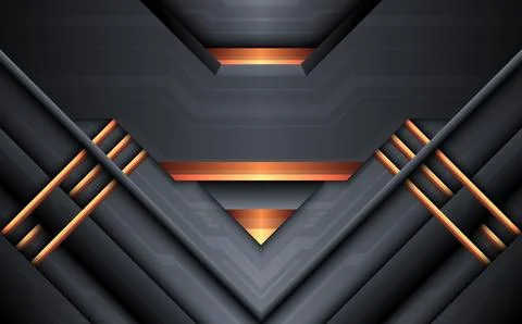 Futuristic technology metal surface gaming banner background Stock Illustration