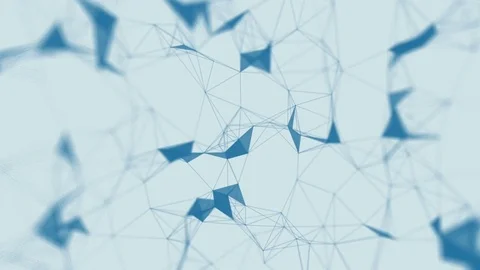 Futuristic Technology Molecular Abstract Plexus Background. Seamless loop Stock Footage 79208725