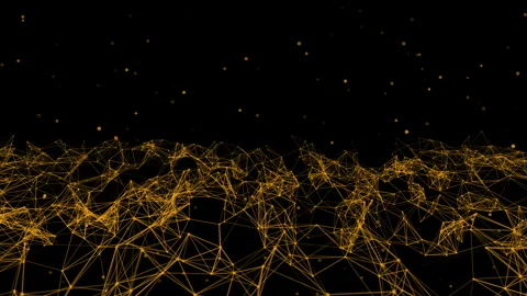 Futuristic Technology Molecular Abstract Plexus Background Stock Footage 339161193