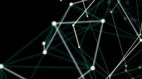 Futuristic technology plexus style abstract background Video stock 63423560