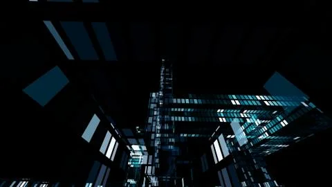 Futuristic Technology Screen Stock-Fotos