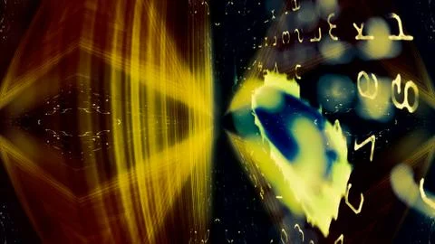 Futuristic Technology Screen Stock-Fotos