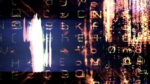 Futuristic Technology Screen Stock-Fotos