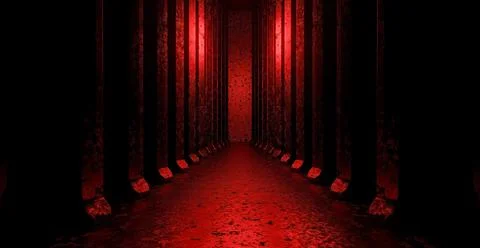 Futuristic Technology Showroom Studio Red Banner Background Wallpaper Alien C 스톡 일러스트