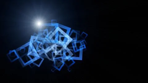 Futuristic technology square background design Stock Illustration