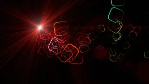 Futuristic technology square background design Stock Illustration