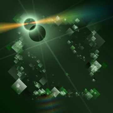 Futuristic technology square background design Stock Illustration