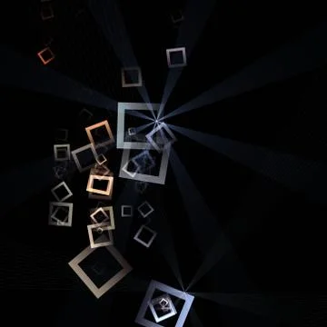 Futuristic technology square background design Stock Illustration