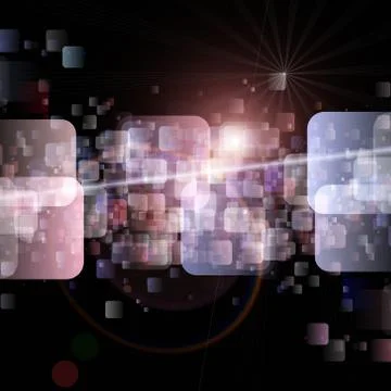 Futuristic technology square background design Stock Illustration
