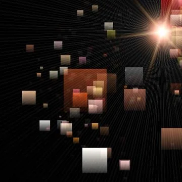 Futuristic technology square background design Stock Illustration