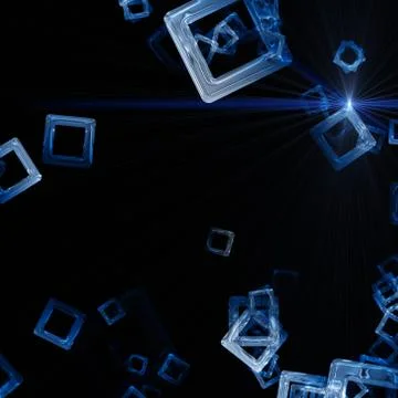 Futuristic technology square background design Stock Illustration