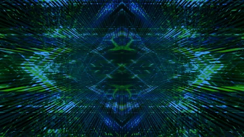 Futuristic technology tunnel. 4K motion graphics. Beautiful abstraction. Flying Stock Footage 168354029