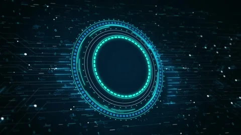 Futuristic technology User Interface With Hud And Infographic Elements Stock Footage 292903122