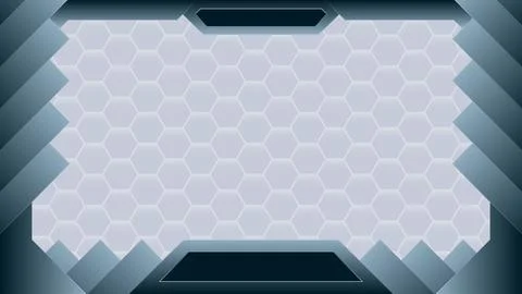 Futuristic technology vector frame design with iron texture 스톡 일러스트