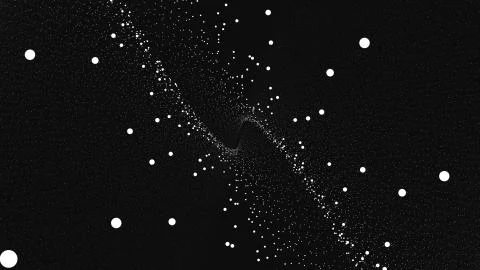 Futuristic technology video animation with moving object and lights, loop Illustrazione stock