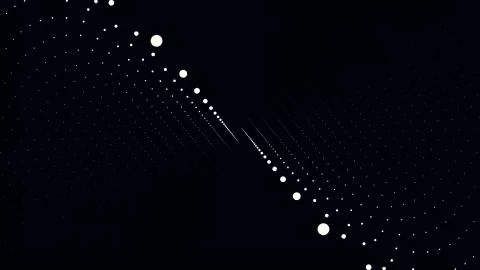 Futuristic technology video animation with moving object and lights, loop Illustrazione stock