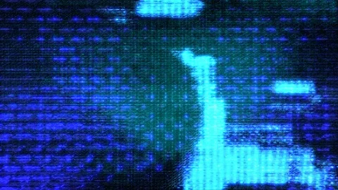 Futuristic Technology Video Fluctuation Stock Footage 91299703