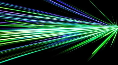 Futuristic technology wave background design with lights and bokeh Stock Illustration