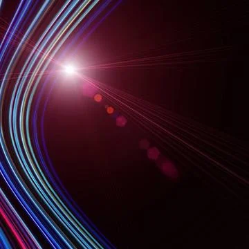 Futuristic technology wave background design with lights futuristic techno... Stock-Fotos