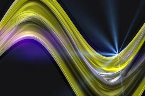 Futuristic technology wave background design with lights Futuristic techno... Stock-Fotos