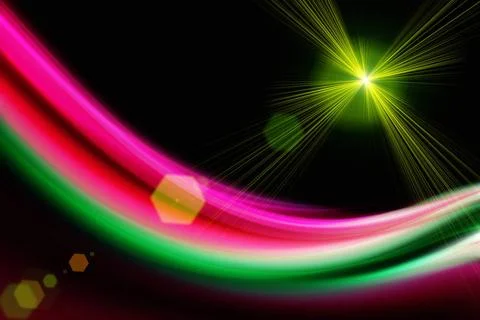 Futuristic technology wave background design with lights Futuristic techno... Stock-Fotos