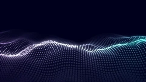 Futuristic technology wave. Digital cyberspace. Stock Footage 166221407