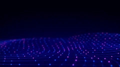 Futuristic technology wave. Digital cyberspace. Big data analytics. Stock Footage 207745997