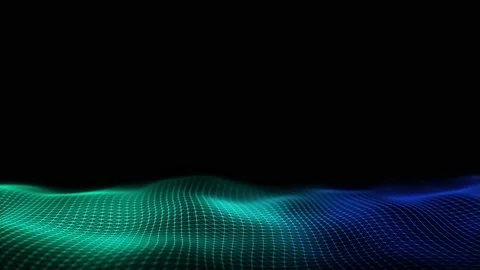 Futuristic technology wave. Digital cyberspace. Big data analytics. Stock Footage 207755834