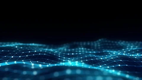 Futuristic technology wave. Digital cyberspace. Stock Footage 240190716