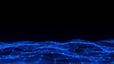 Futuristic technology wave. Digital cyberspace. Big data analytics. Stock Footage 248354644
