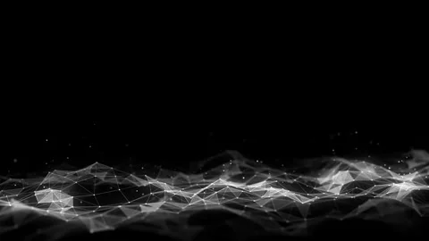 Futuristic technology wave. Digital cyberspace. Big data analytics. Stock Footage 257309470