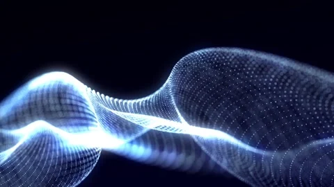 Futuristic technology wave. Digital cyberspace. Big data analytics. Видео 274195680