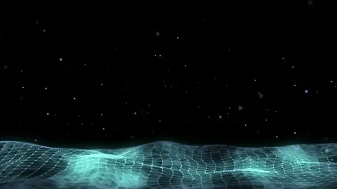 Futuristic technology wave. Digital cyberspace. Abstract wave. Stock Footage 306533168