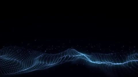 Futuristic technology wave. Digital cyberspace. Big data analytics. Stock Footage 331239371