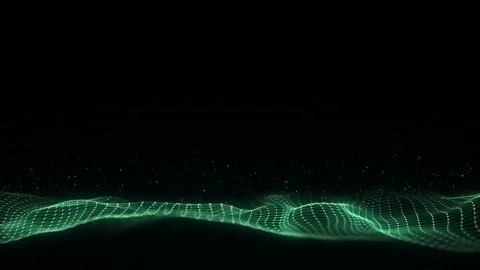 Futuristic technology wave. Digital cyberspace. Big data analytics. Video stock 331239375