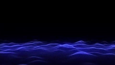 Futuristic technology wave. Digital cyberspace. Big data analytics. Stock Footage 331239524