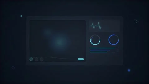 Futuristic Telemedicine Interface with Floating Transparent Medical Dashboa.. Stock Footage 345775281