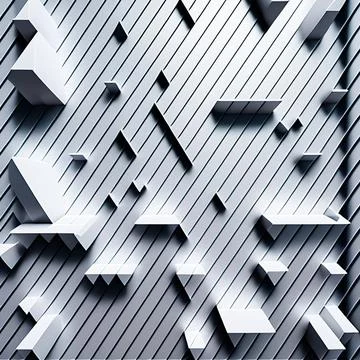 Futuristic texture in high quality, with triangular and rectangular structu.. イラスト素材