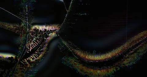 Futuristic texture screen vibration glitch flow Stock Photos