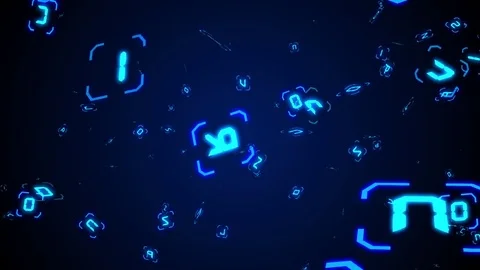 Futuristic timers in flight Stock Footage 83641231