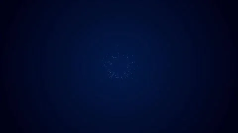 Futuristic Tiny Molecule Structure Rotating Central Core VJ Background Stock Footage 341710520