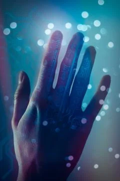 Futuristic touch Stock Photos